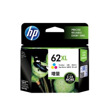 图片 HP HP 62XL 彩色大容量墨盒 (惠普（HP）62CXL号彩色大容量 原装墨盒(适用于HPOJ 200258 移动打印机） 62CXL号彩色大容量)
